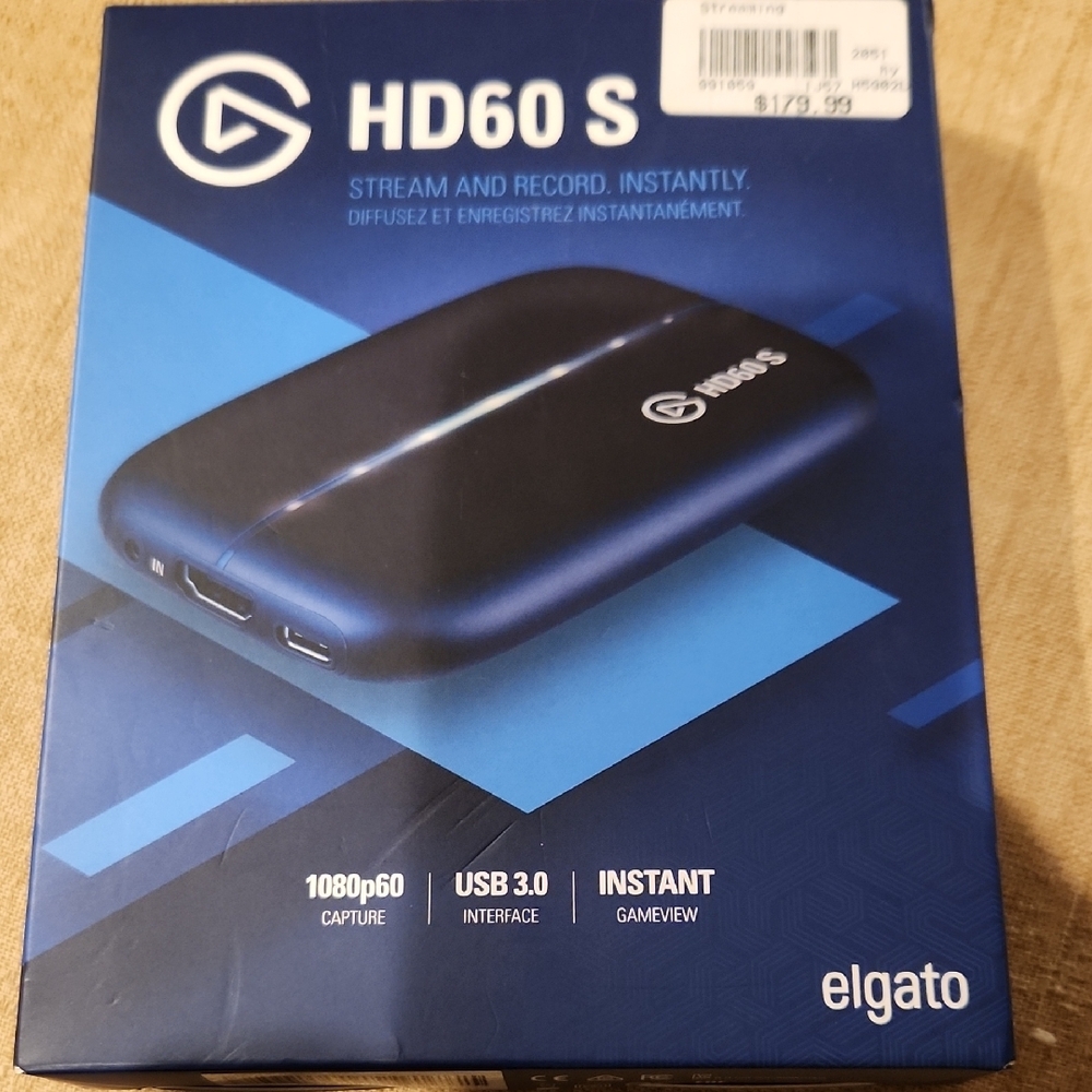 Elgato HD60 S Capture Card stream and Record- Black
